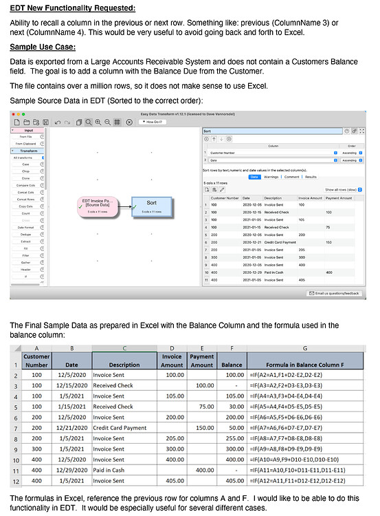 New Transform - reference column in previous or next row - Feature ...