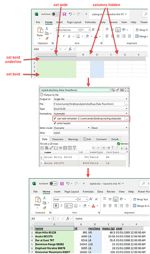 excel-styling