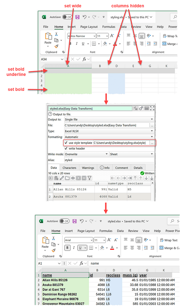 Excel styling templates - News - Easy Data Transform